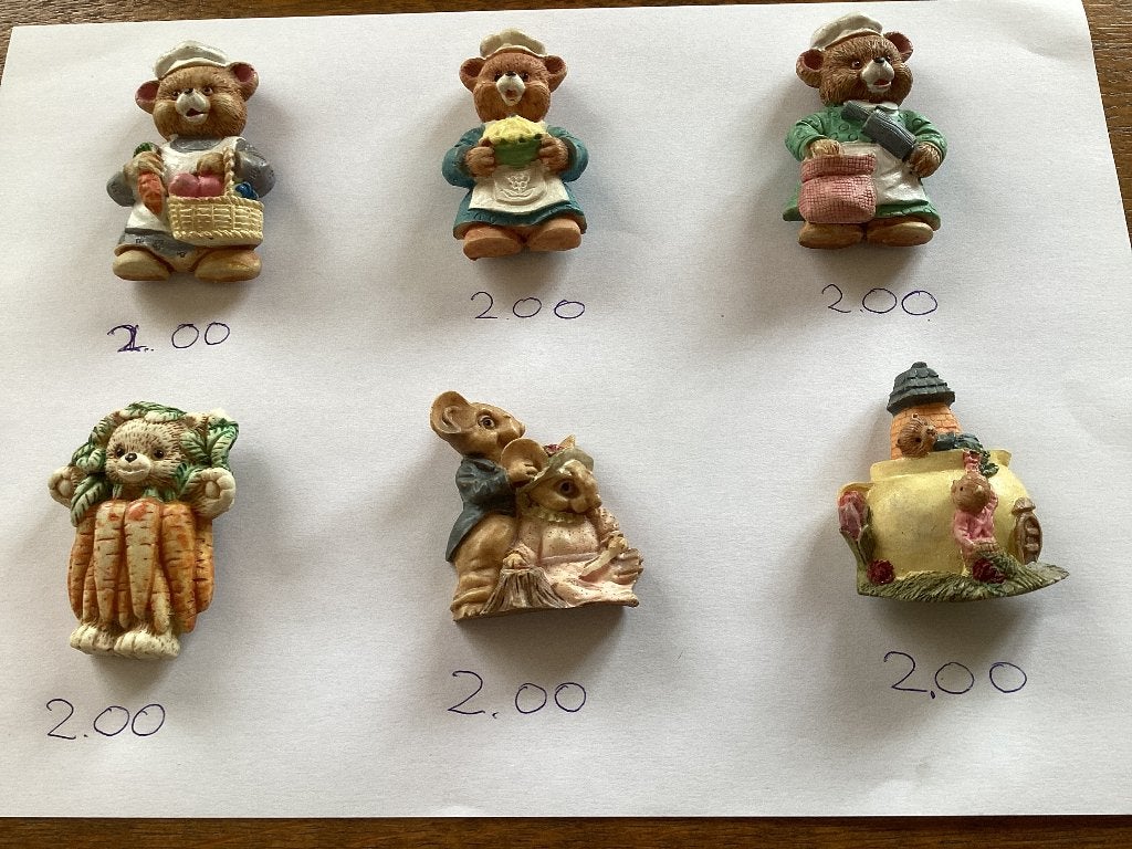 Verzameling schattige koelkast magneten  (beren, muizen, .), Ophalen of Verzenden, Zo goed als nieuw