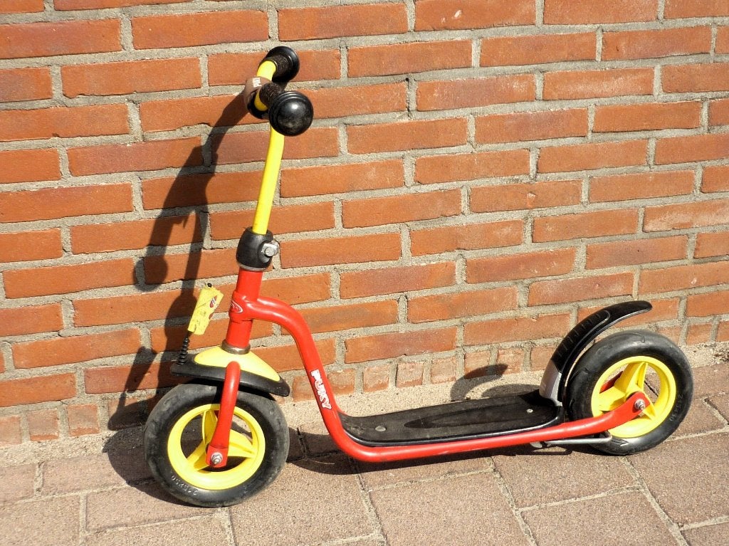 PUKY kinderstep autoped, step, antilope in rood geel., Fietsen en Brommers, Steps, Ophalen, Zo goed als nieuw, Gewone step, Puky