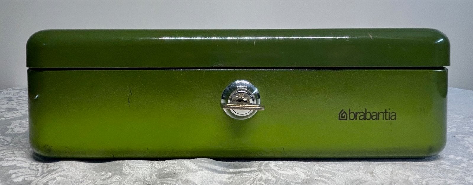 Vintage Brabantia  geldkistje Groen met Sleutel € 8,00, Ophalen of Verzenden, Huis en Inrichting