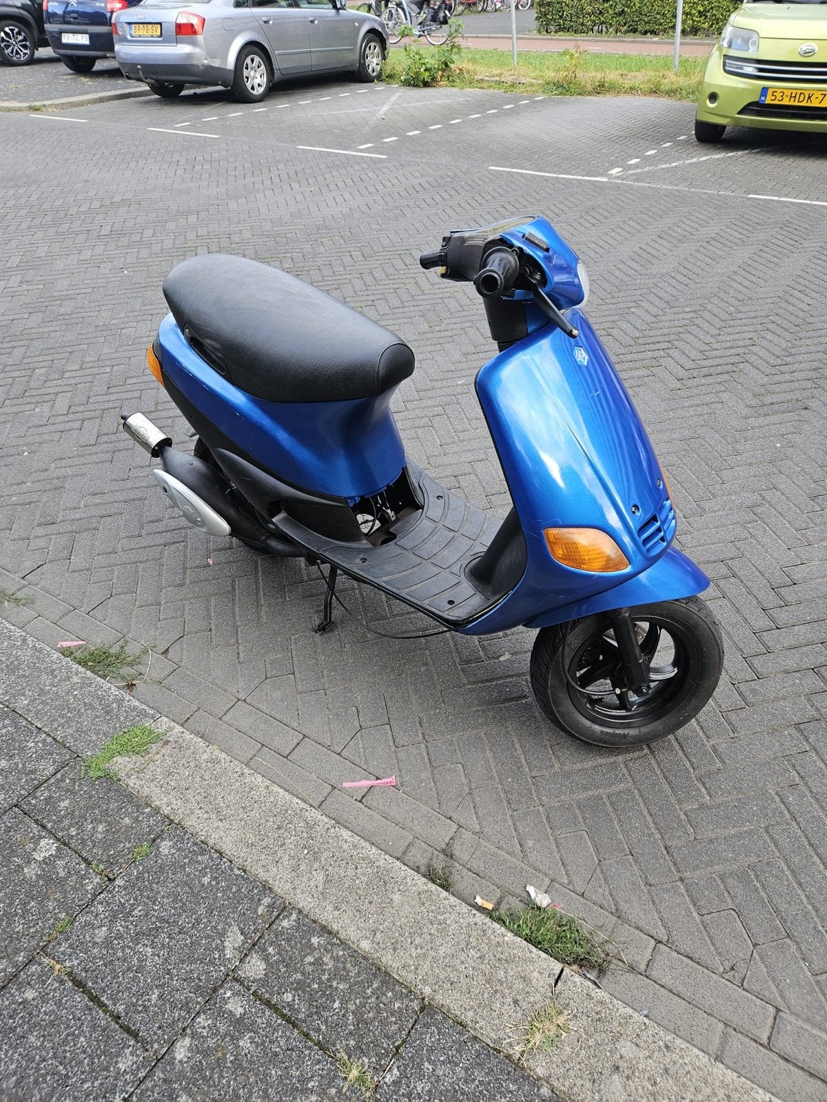 Piaggio Zip Type 3 - Nette scooter, blauw, Fietsen en Brommers, Ophalen, Tweetakt, Gebruikt, Maximaal 45 km/u