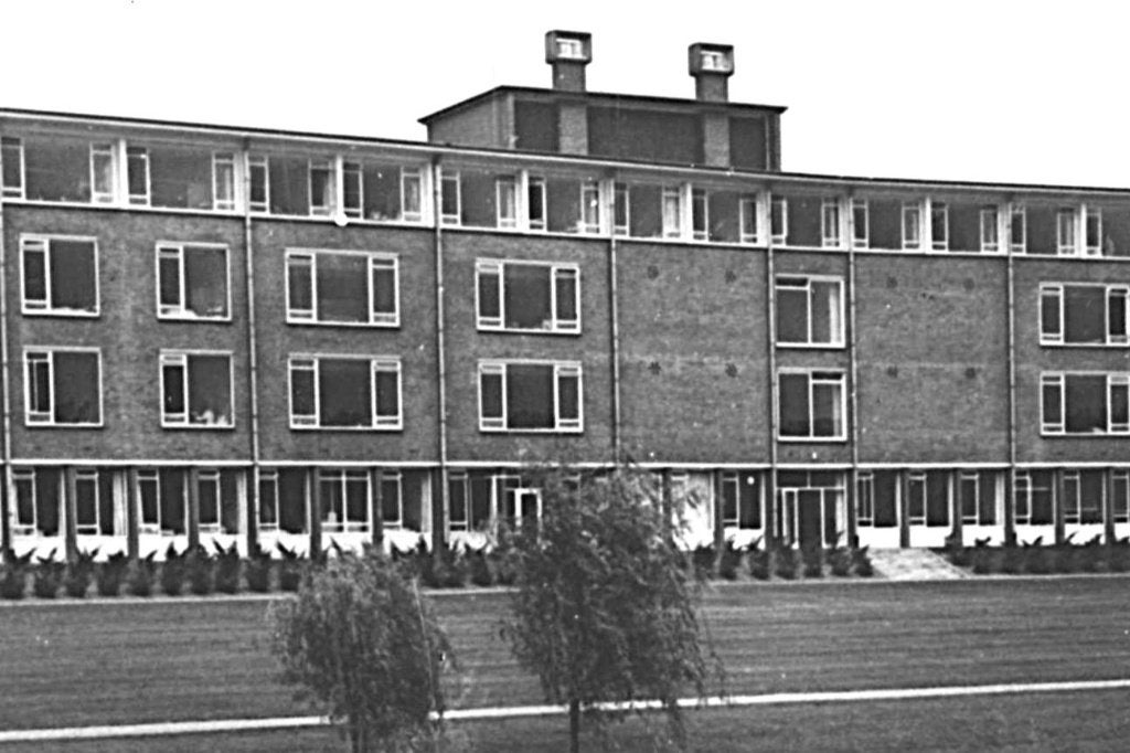 939667 Breda N Br 1962 ziekenhuis Diaconessenhuis Gelopen, Ophalen of Verzenden, 1960 tot 1980, Gelopen, Noord-Brabant