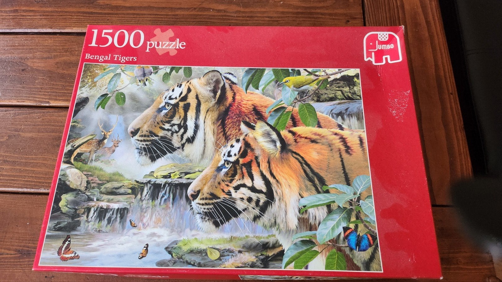 Jumbo Legpuzzel 1500 stukjes - Bengaalse Tijgers, Ophalen of Verzenden