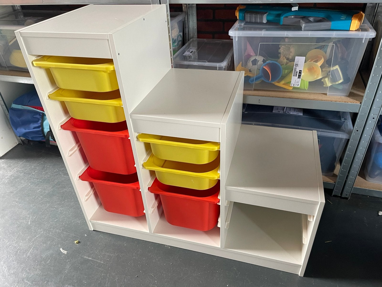 IKEA trofast opberg combinatie met bakken, Ophalen, Gebruikt, Kast, 75 tot 100 cm