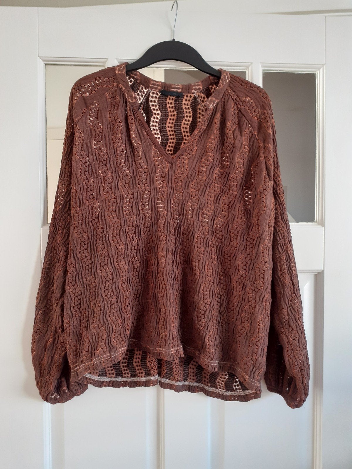 Cotton Club opengewerkte top trui maat XXL, Bruin, Maat 46/48 (XL) of groter, Ophalen of Verzenden, Cotton Club