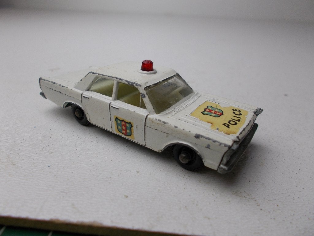1966 Lesney Matchbox Nr. 55/59 FORD GALAXIE "POLICE" (-B-), Ophalen of Verzenden, Gebruikt, Auto, Lesney
