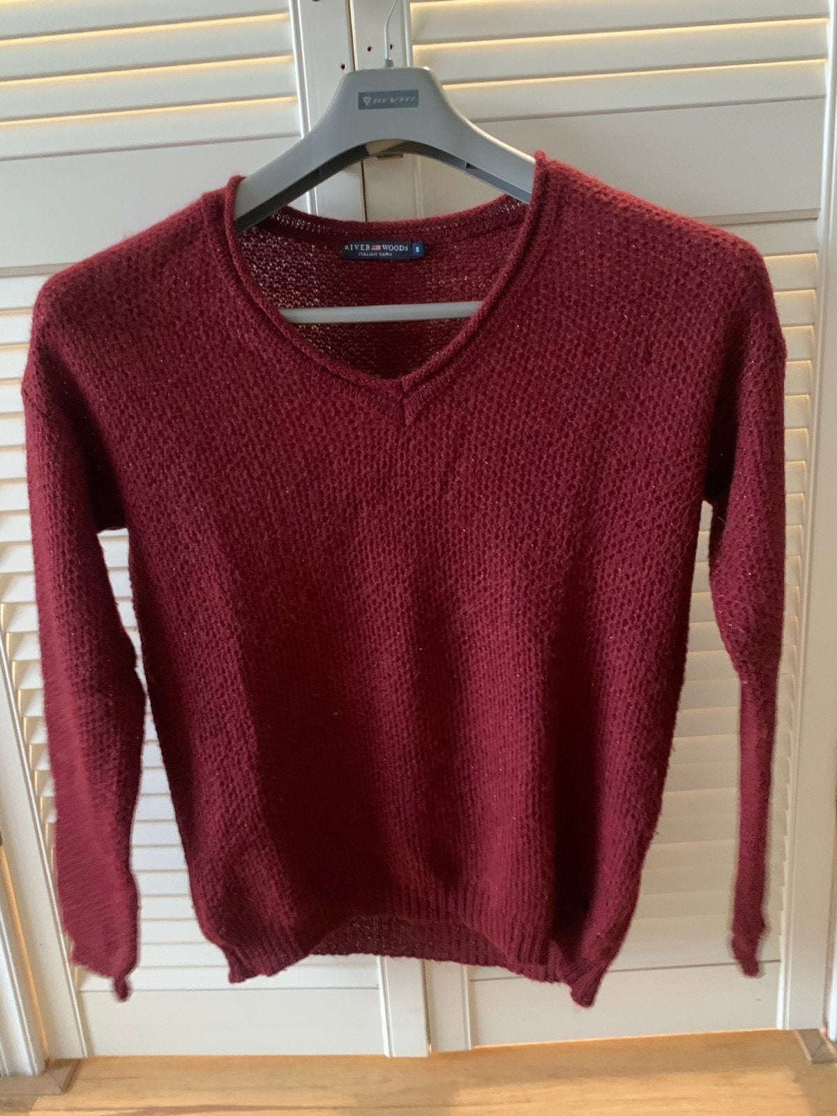 Zeer lichte bordeauxrode dames trui - River Woods, Ophalen of Verzenden, Gedragen, Maat 36 (S), Rood