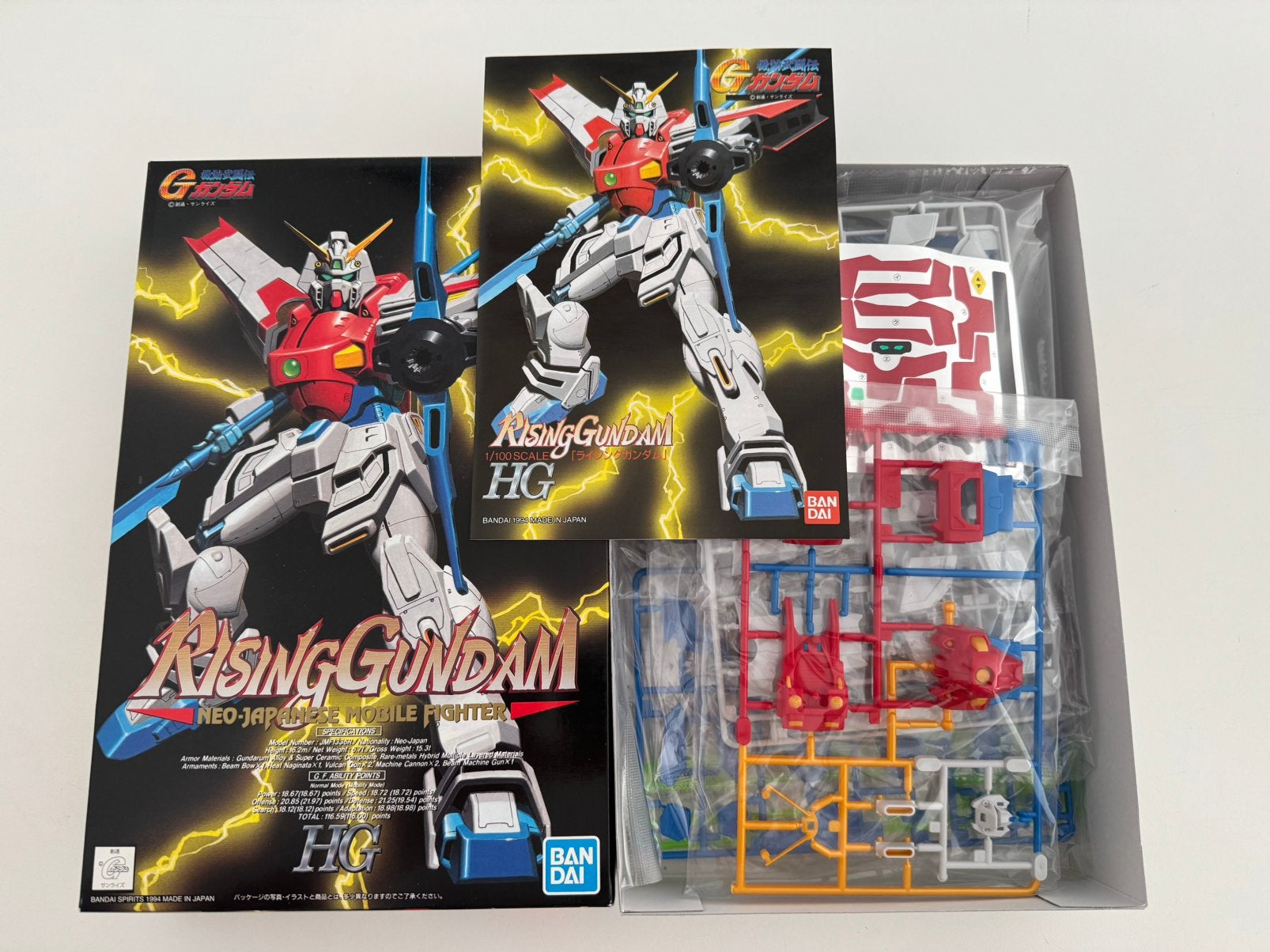 Bandai 1/100 scale rising gundam kit, Ophalen of Verzenden, Nieuw, 1:50 of kleiner, Figuur of Figuren
