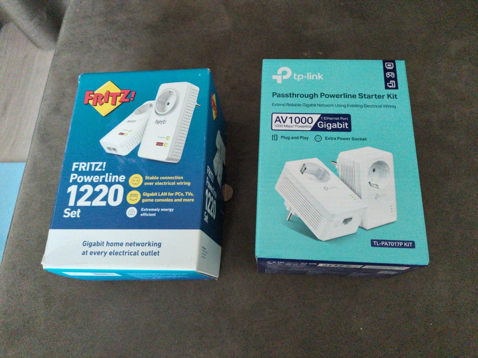 Fritz! Powerline 1220 Set & TP-Link AV1000 Powerline Kit, Ophalen, Zo goed als nieuw