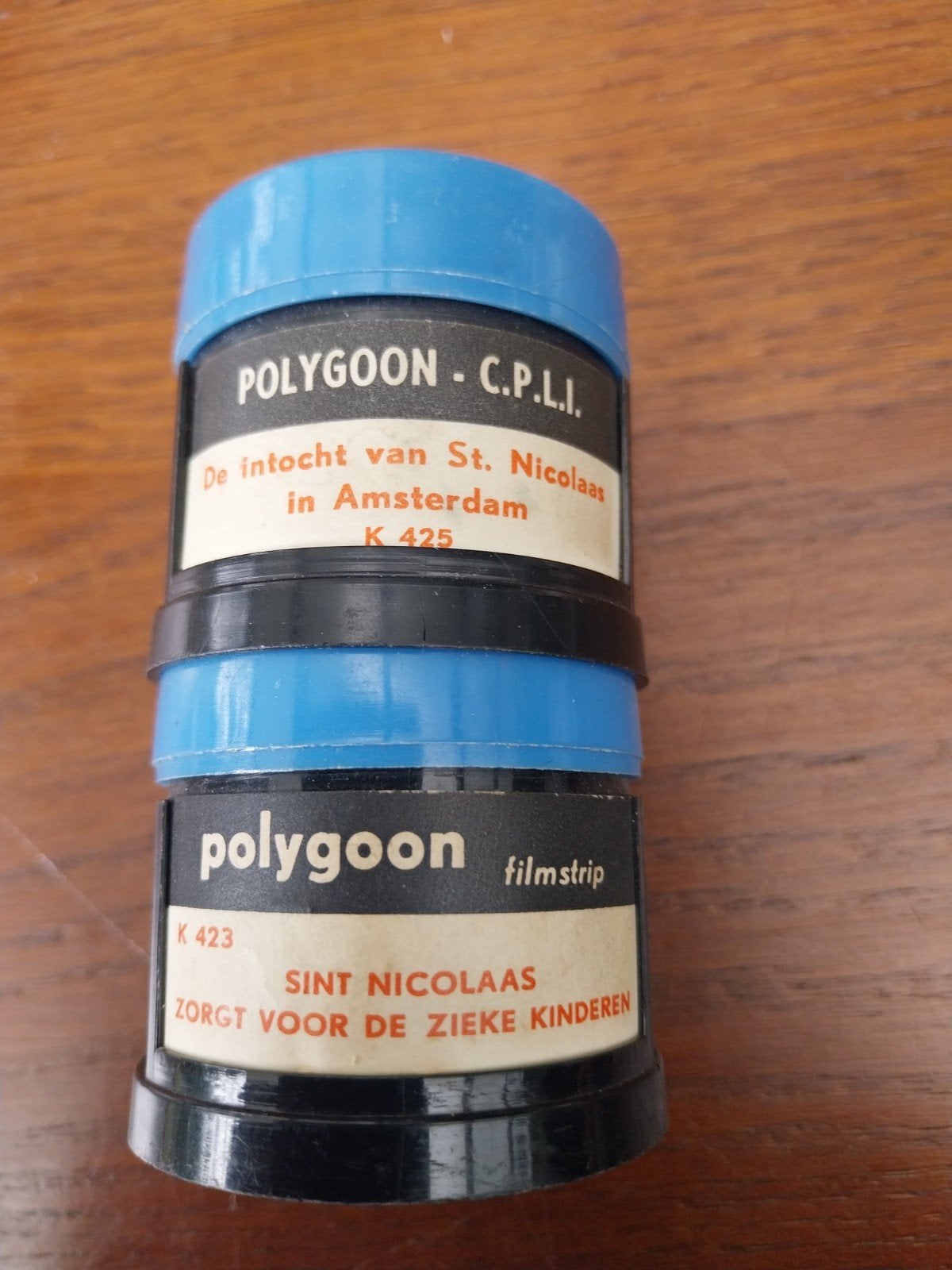 polygoon filmstrip Intocht St.Nicolaas in Amsterdam, Ophalen of Verzenden, Gebruikt