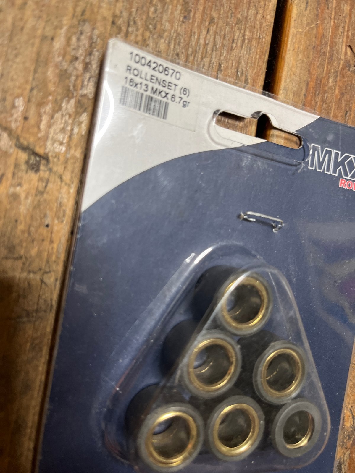 MKX Rollenset 16x13 6.7gr voor Scooter, Ophalen of Verzenden, Nieuw, Overige typen, Overige merken