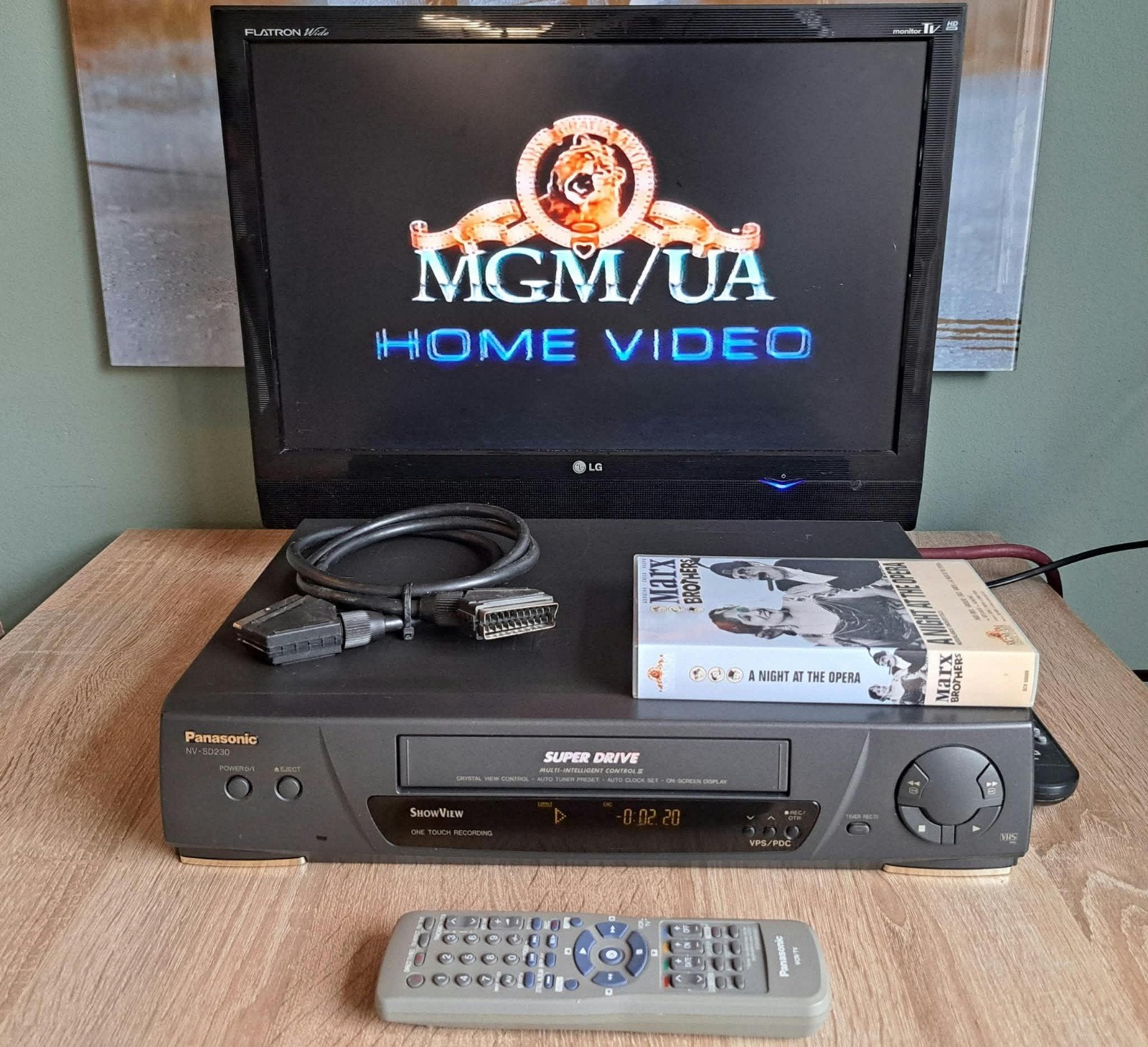 Videorecorder VHS Panasonic NV-SD230 goed werkend met AB, Ophalen of Verzenden, Zo goed als nieuw, VHS-speler of -recorder