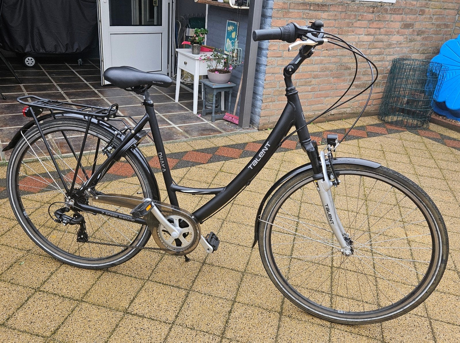 Talent Dhaka damesfiets, 54cm, 7 versnellingen, z.g.a.n., Fietsen en Brommers, 53 tot 56 cm, Versnellingen, Zo goed als nieuw
