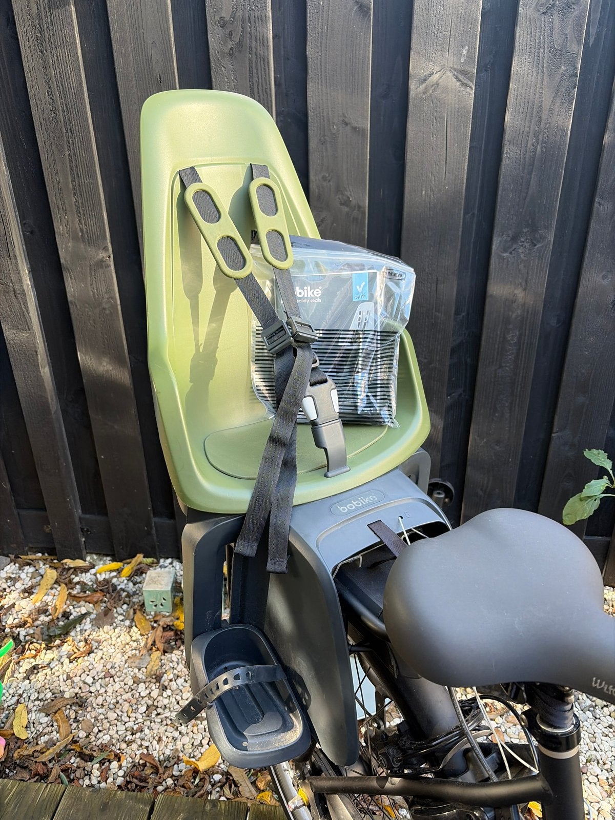 Bobike One Maxi fiets achterzitje - Olive Green, Ophalen, Achterzitje, 9 t/m 36 kg, Gebruikt