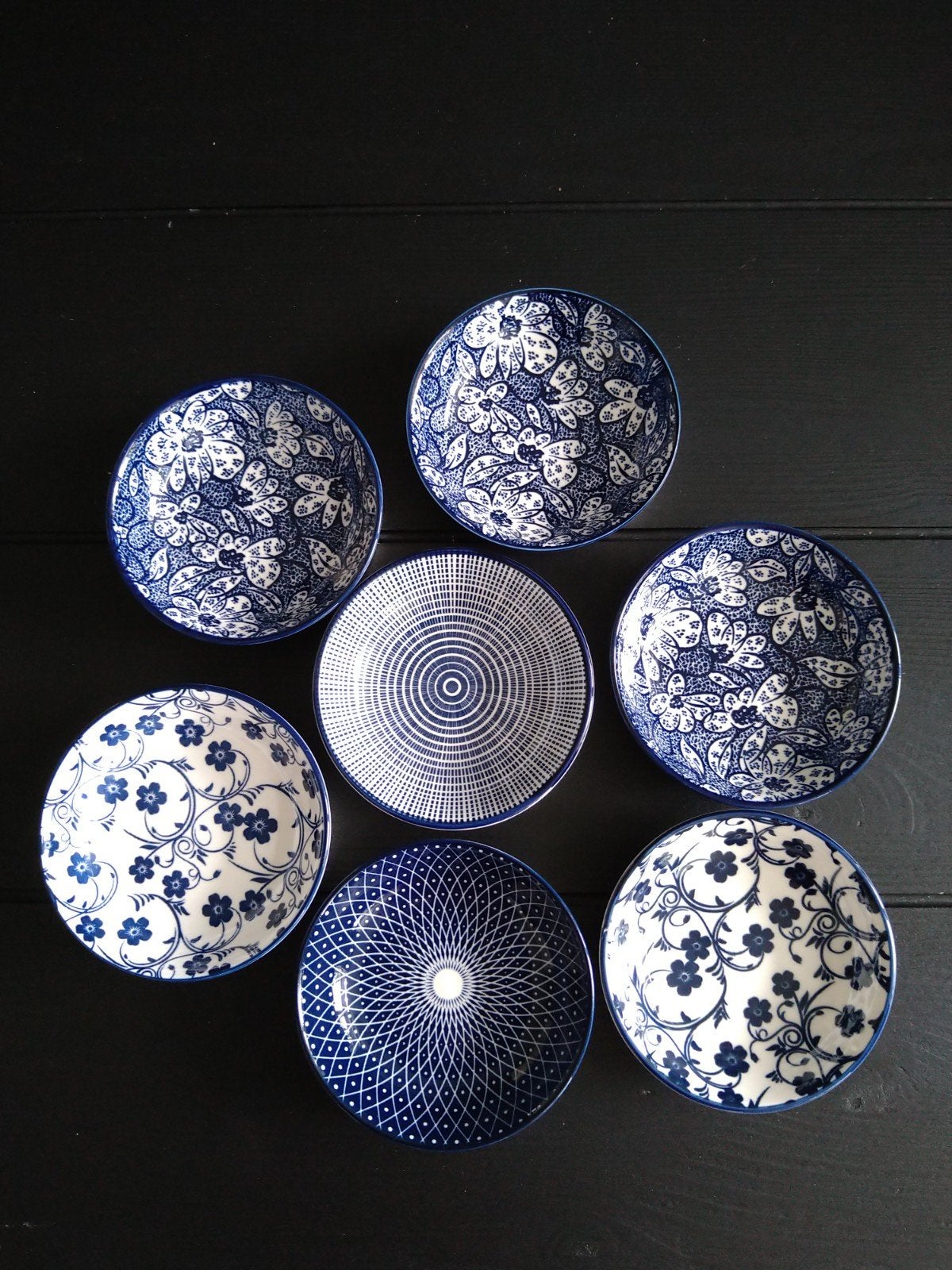 Kleine schoteltjes * zeven stuks * Xenos, Overige merken, Ophalen of Verzenden, Zo goed als nieuw, Overige stijlen