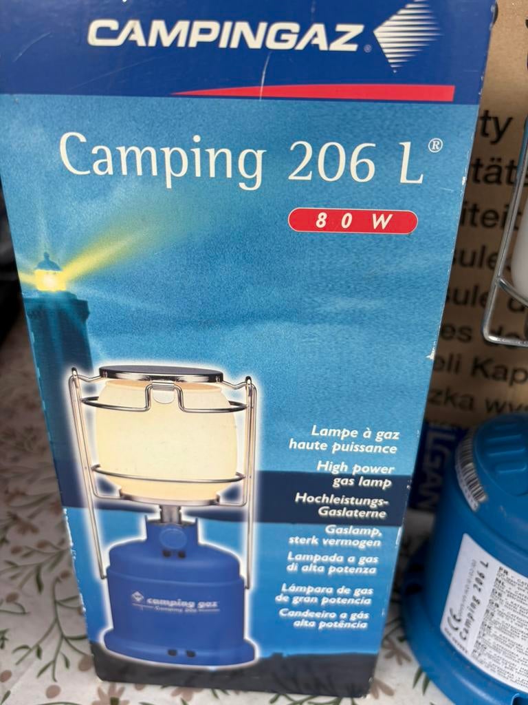 Campingaz 206 gaslamp, Ophalen of Verzenden, Gebruikt