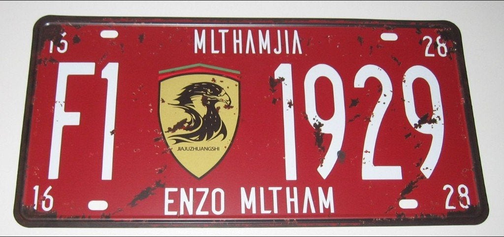 FERRARI - F1 : APART NUMMERBORD NUMMERPLAAT FERRARI F1, Verzenden, Nieuw, Auto's