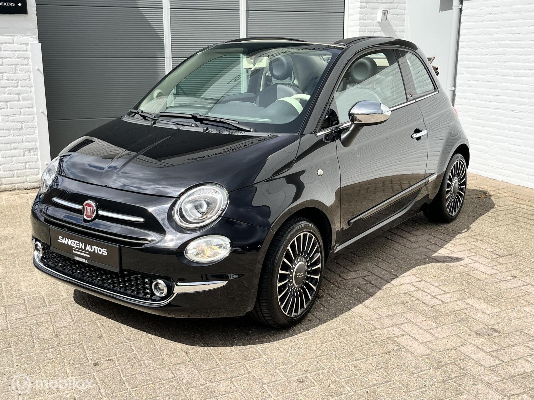Fiat cabrio 0,9 lounge 16 inch Navi Pdc Leder bekleding, Auto's, Voorwielaandrijving, Gebruikt, Overige modellen, Overige carrosserieën