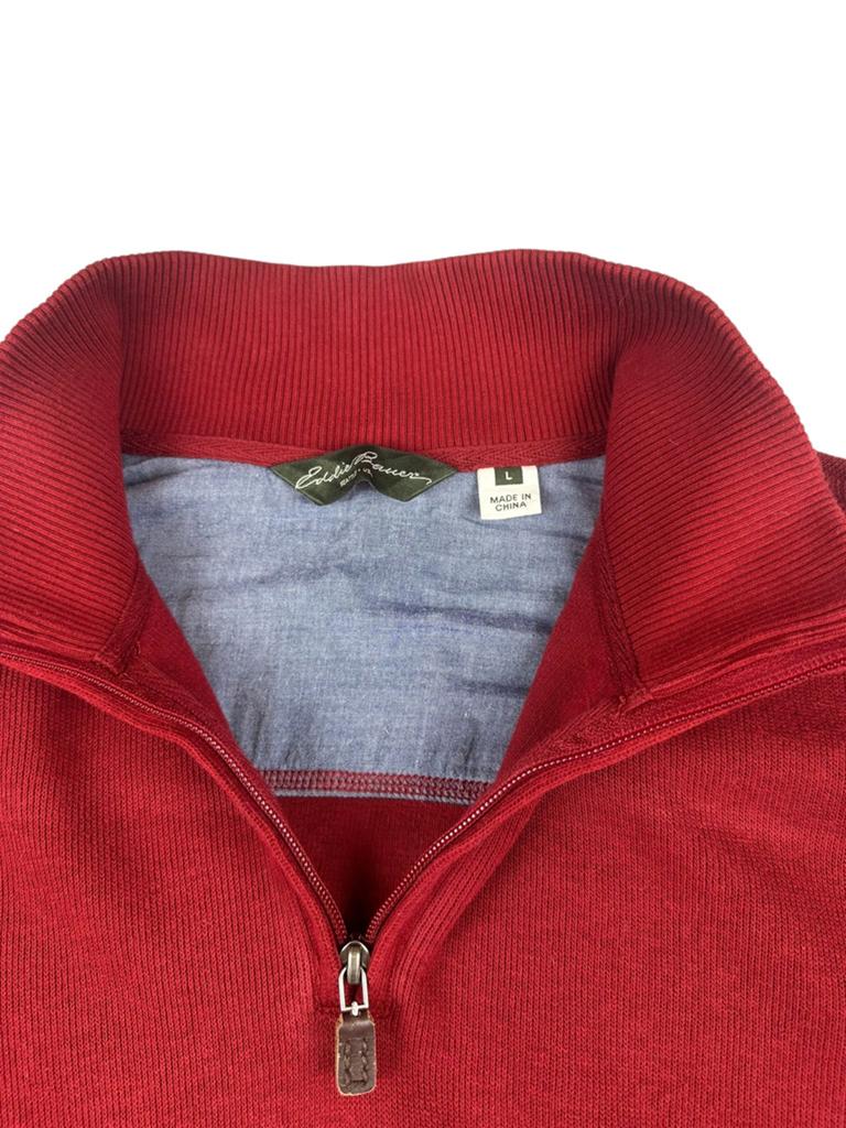 Eddie Bauer Heren Trui Rood Maat L, Ophalen of Verzenden, Gedragen, Maat 52/54 (L), Rood