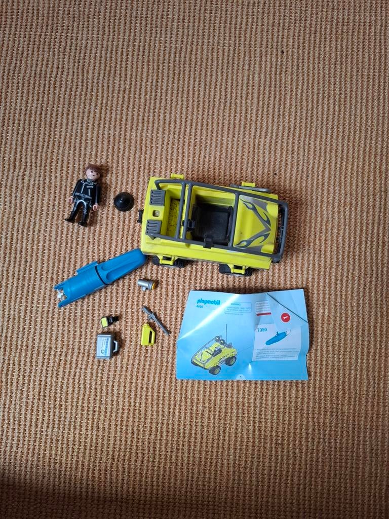 Playmobil 7350 Onderwater Scooter met figuur en accessoires, Ophalen of Verzenden, Gebruikt, 115 cm of meer