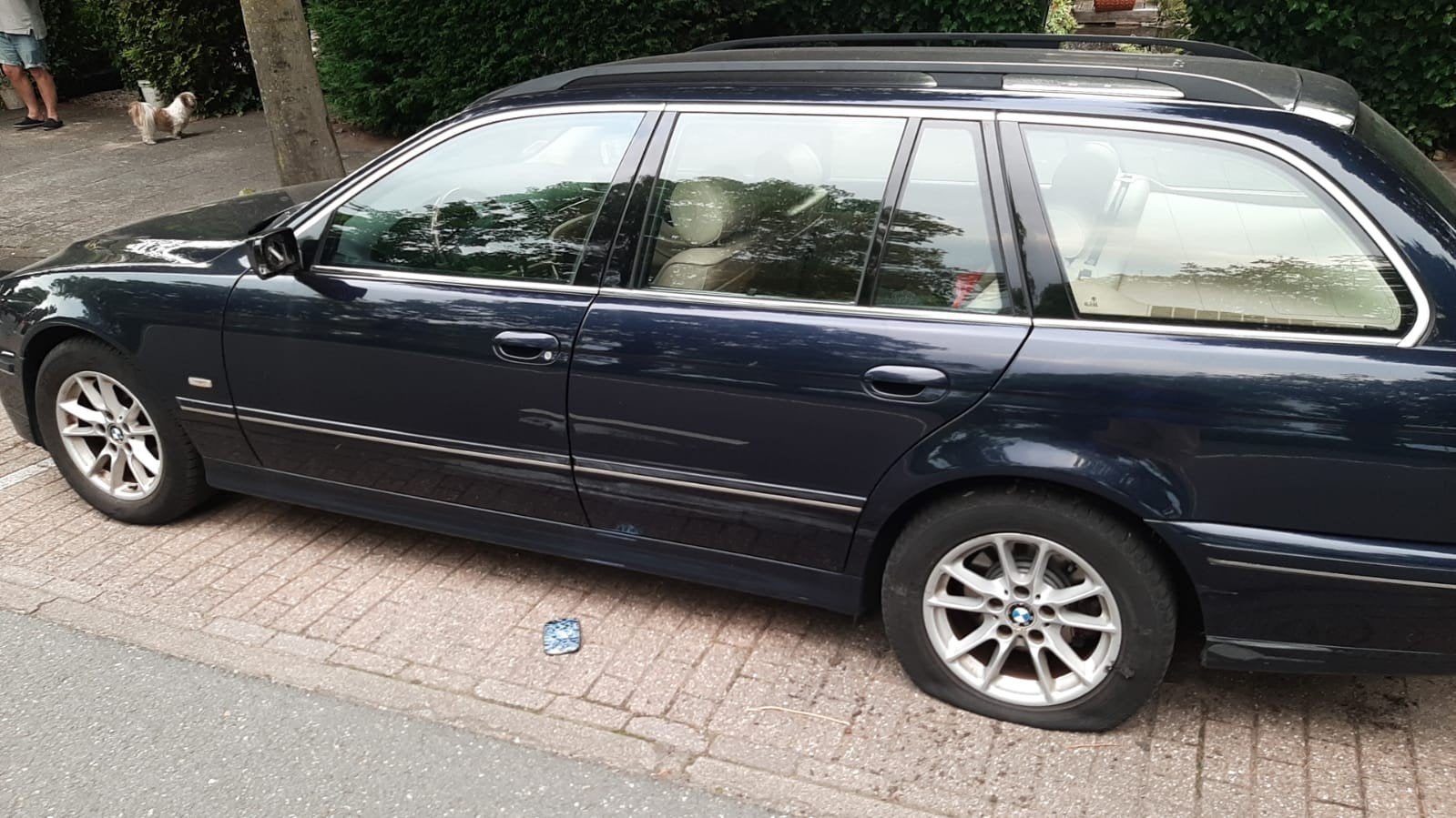 BMW 5-Serie 2.2 I 520 Touring AUT 2004 Blauw, Xenon verlichting, Achterwielaandrijving, Beige, Blauw