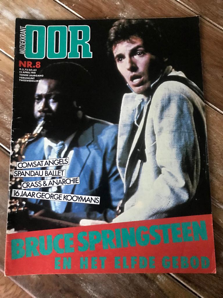 Muziekkrant OOR 1981 BRUCE SPRINGSTEEN Comsat Angels SPANDAU, Ophalen of Verzenden, Muziek, Film of Tv