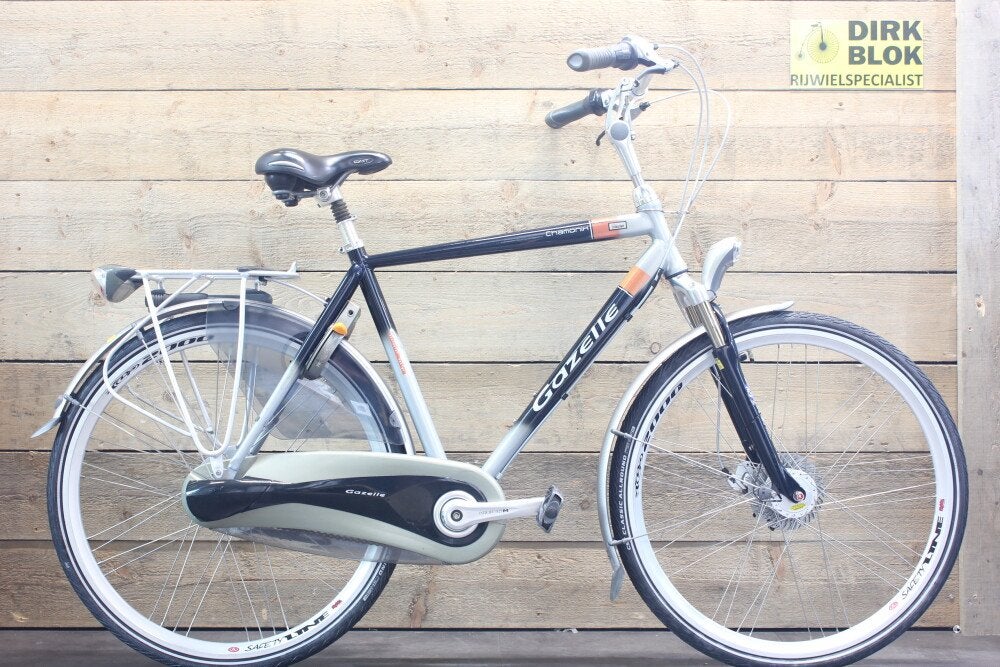 Gazelle Chamonix herenfiets 8v H57 blauw/zilver 3mndgarantie, Niet ingevuld, Gebruikt, Niet ingevuld, Niet ingevuld