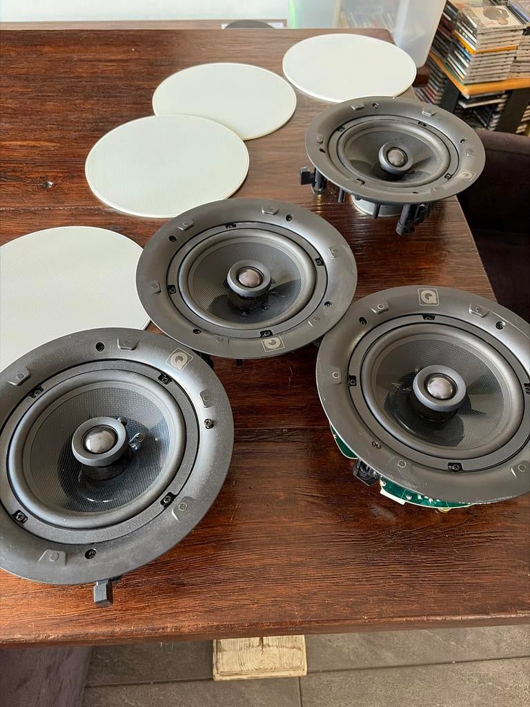 4x Q Acoustics Qi65CP Performance Inbouwspeakers (Atmos), Audio, Tv en Foto, Luidsprekers, Overige merken, Overige typen, Ophalen of Verzenden