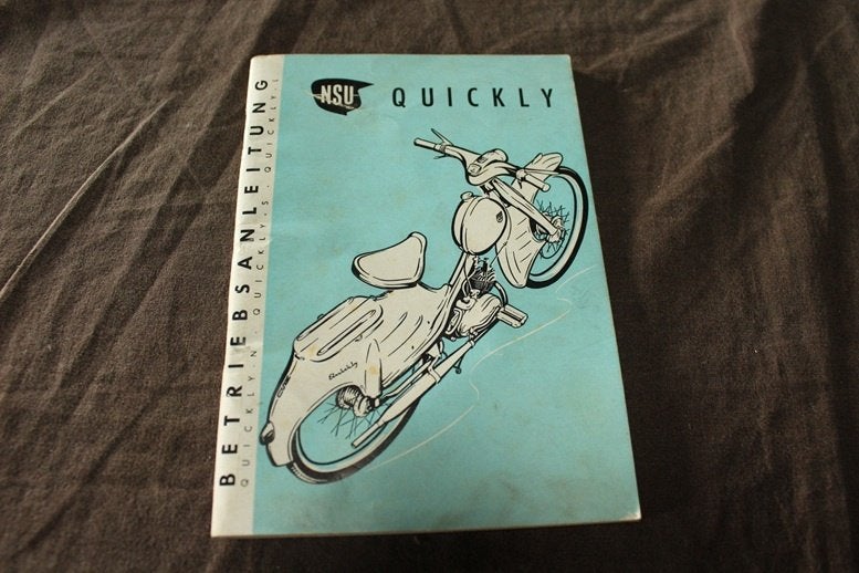 NSU Quickly N S L 1959 mofa betriebsanleitung, Ophalen of Verzenden, Gebruikt