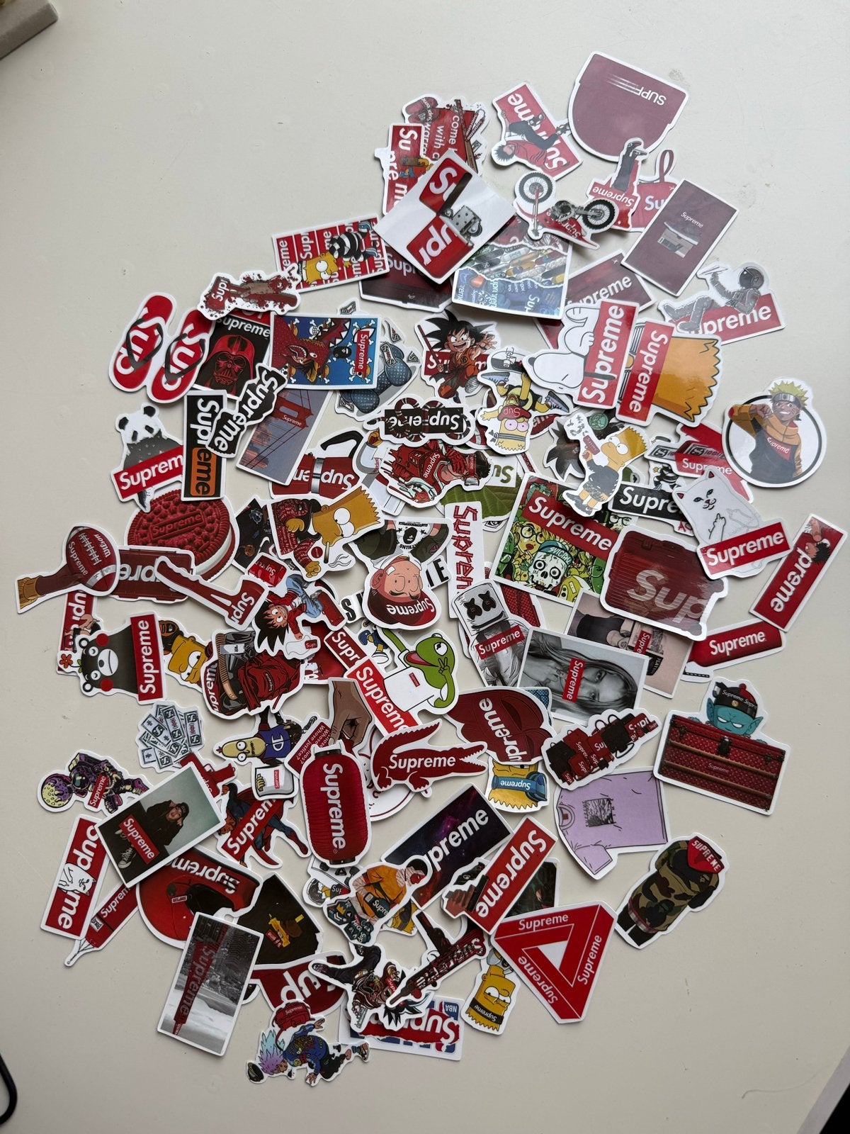 Supreme stickers, Ophalen of Verzenden, Zo goed als nieuw, Meerdere stickers