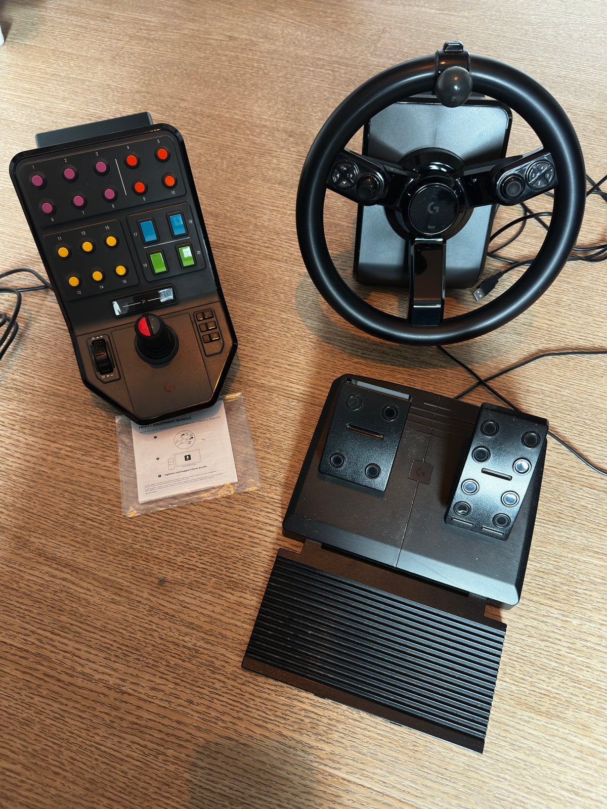 Logitech G Saitek Farm Simulator Heavy Equipment Bundle, Racestuur, Force feedback, Ophalen of Verzenden, Zo goed als nieuw