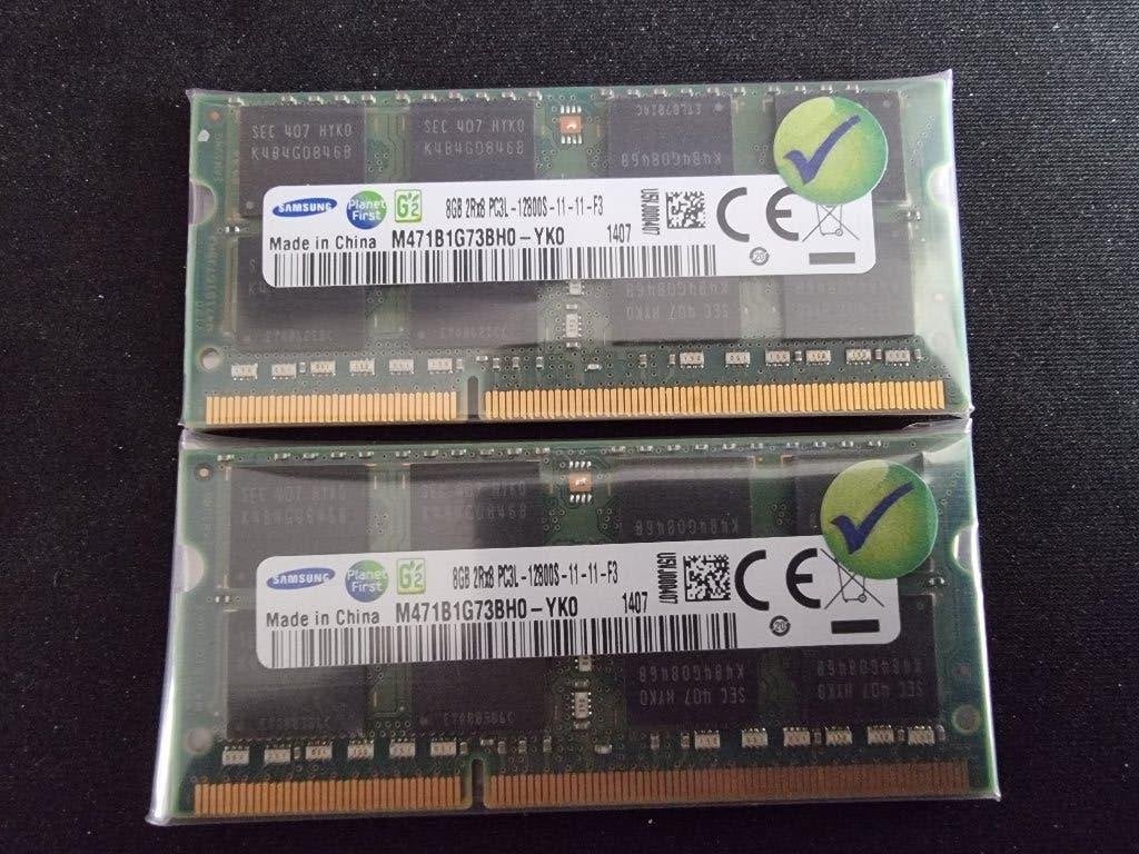 16GB (2x8GB DDR3 PC3L-12800 1600Mhz 2Rx8 samsung, Computers en Software, DDR3, Ophalen of Verzenden, Zo goed als nieuw, 1600Mhz
