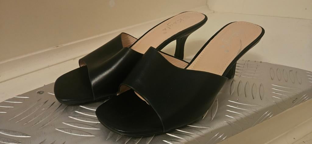 Zwarte Kayla muiltjes met hak, Kleding | Dames, Schoenen, Zwart, Nieuw, Kayla, Sandalen of Muiltjes