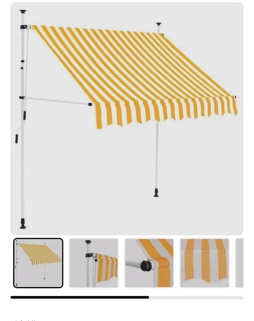 Nieuw: zonneluifel, Ophalen, Nieuw, Minder dan 250 cm, 150 tot 300 cm