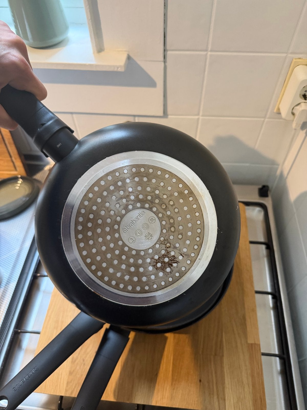 Brabantia Wok- en Koekenpannen Set - 3 stuks, Gebruikt, Antiaanbaklaag, Ophalen of Verzenden, Overige materialen
