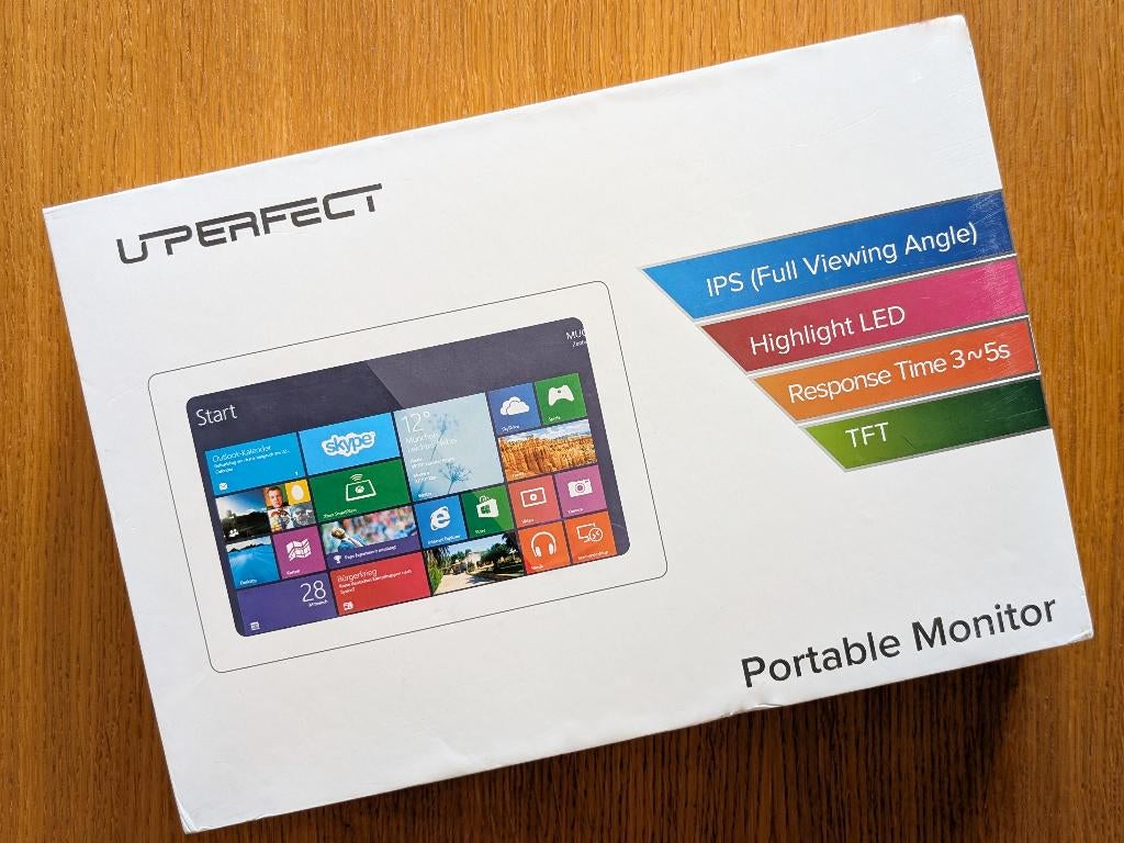 Uperfect 10.1" Portable Monitor (nieuw in doos), Computers en Software, Monitoren, UPERFECT, HDMI, Nieuw, Ophalen of Verzenden