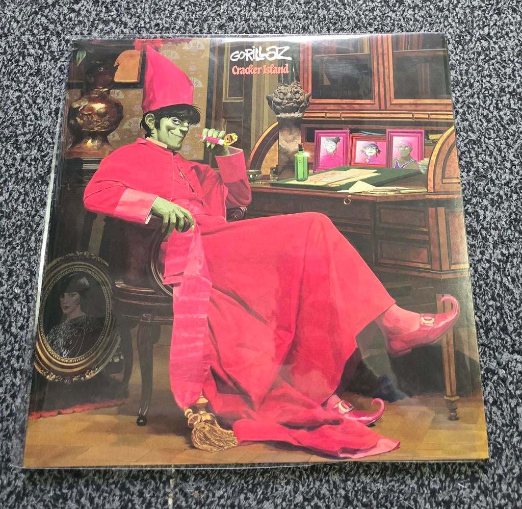 Gorillaz cracker island 2lp Limited edition colored vinyl, Cd's en Dvd's, Vinyl | Pop, Ophalen of Verzenden, Zo goed als nieuw