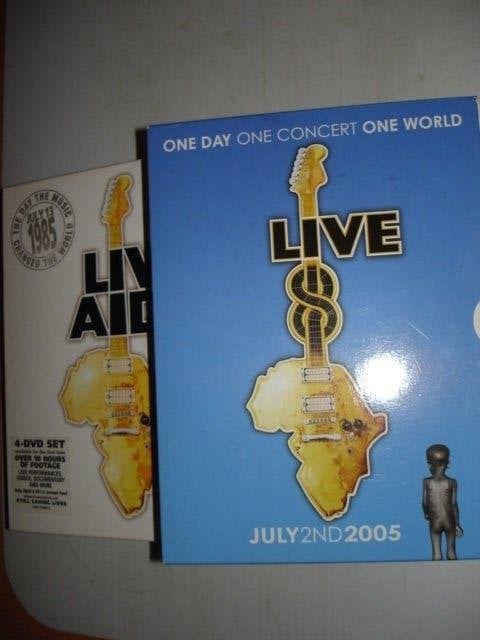 Live AID- Live Aid- 1985 + 2005- Complete Collection- 8-DVD-, Cd's en Dvd's, Alle leeftijden, Verzenden, Zo goed als nieuw