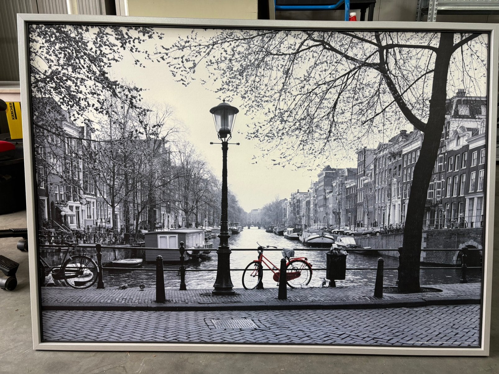 Ikea Vilshult Amsterdam gracht, Huis en Inrichting, Woonaccessoires | Schilderijen, Tekeningen en Foto's, Ophalen, Zo goed als nieuw