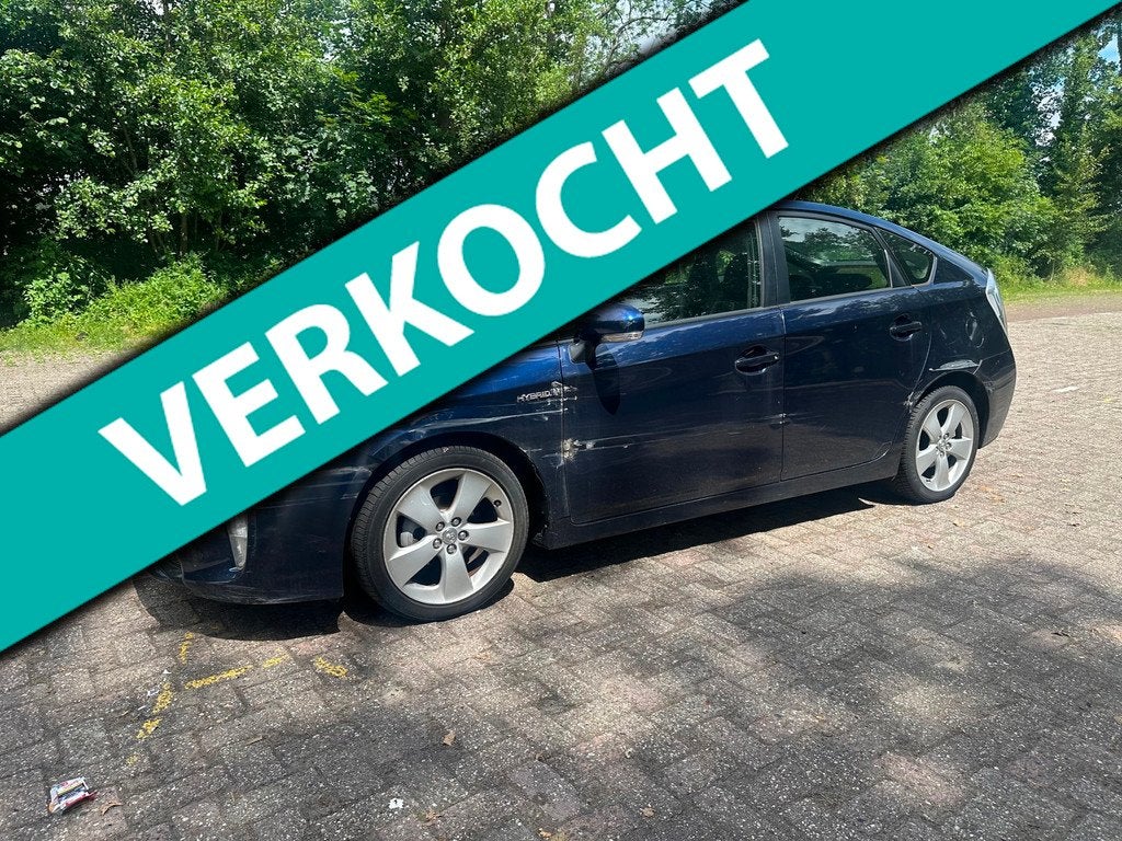Toyota Prius 1.8 Business AUTOMAAT HYBRIDE LEER FACELIFT, Auto's, Toyota, Euro 5, Gebruikt, 4 cilinders, Blauw