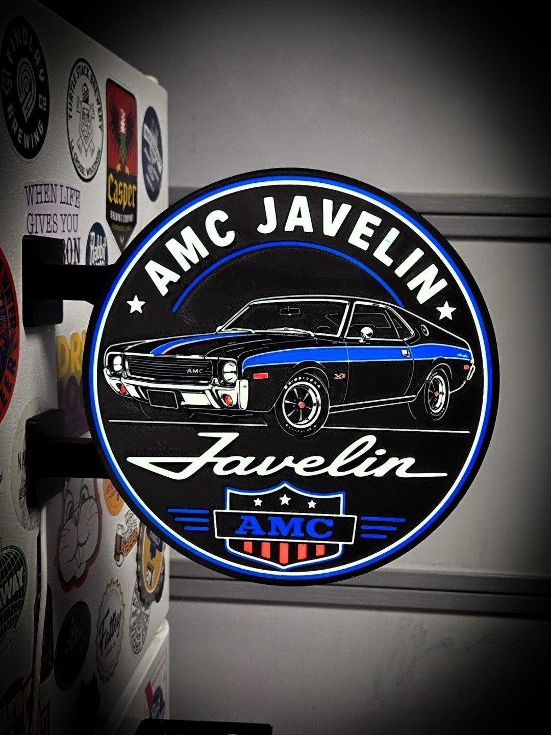 Dubbelzijdige AMC Javelin Lichtbak - ca. 30 cm, Ophalen of Verzenden, Gebruikt, Auto's