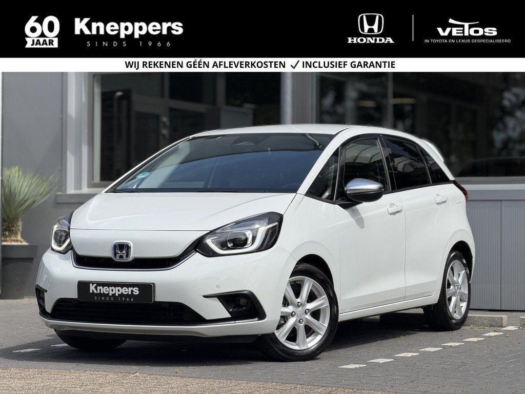 Honda Jazz 1.5 e:HEV Executive | GEEN AFLEVERKOSTEN | Dodeho, Auto's, Honda, 12 maanden, 4 cilinders, Leder en Stof, Wit
