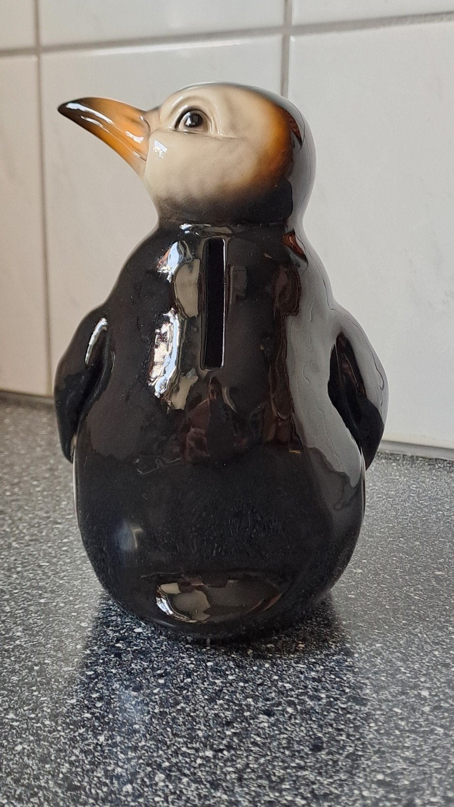 Vintage Goebel Pinguïn Spaarpot - Keramiek, Vintage, Zwart, Zo goed als nieuw, Goebel Porzellan GmbH, Austraße 2, 96472 Rödental, Duitsland