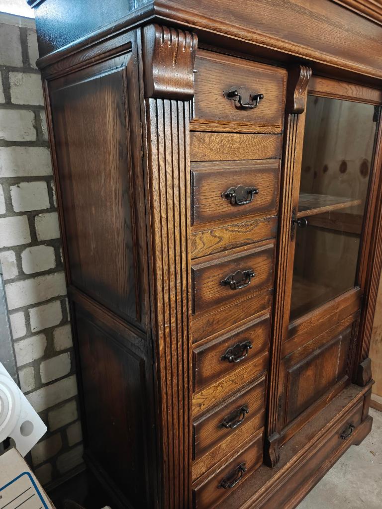 Antieke houten kast, Antiek en Kunst, Antiek | Meubels | Kasten, Ophalen