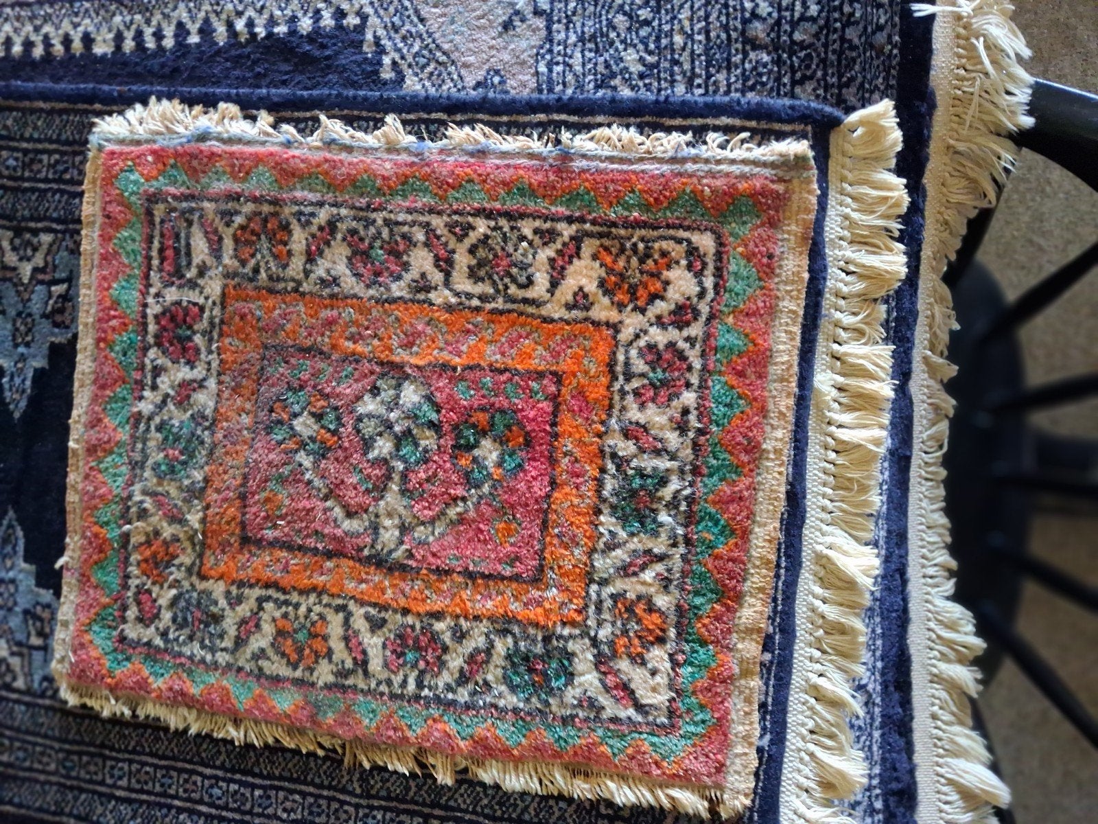 Set van 2 Kleine Oosterse Kleedjes - Handgemaakt, Huis en Inrichting, Stoffering | Tapijten en Kleden, Ophalen, Minder dan 50 cm