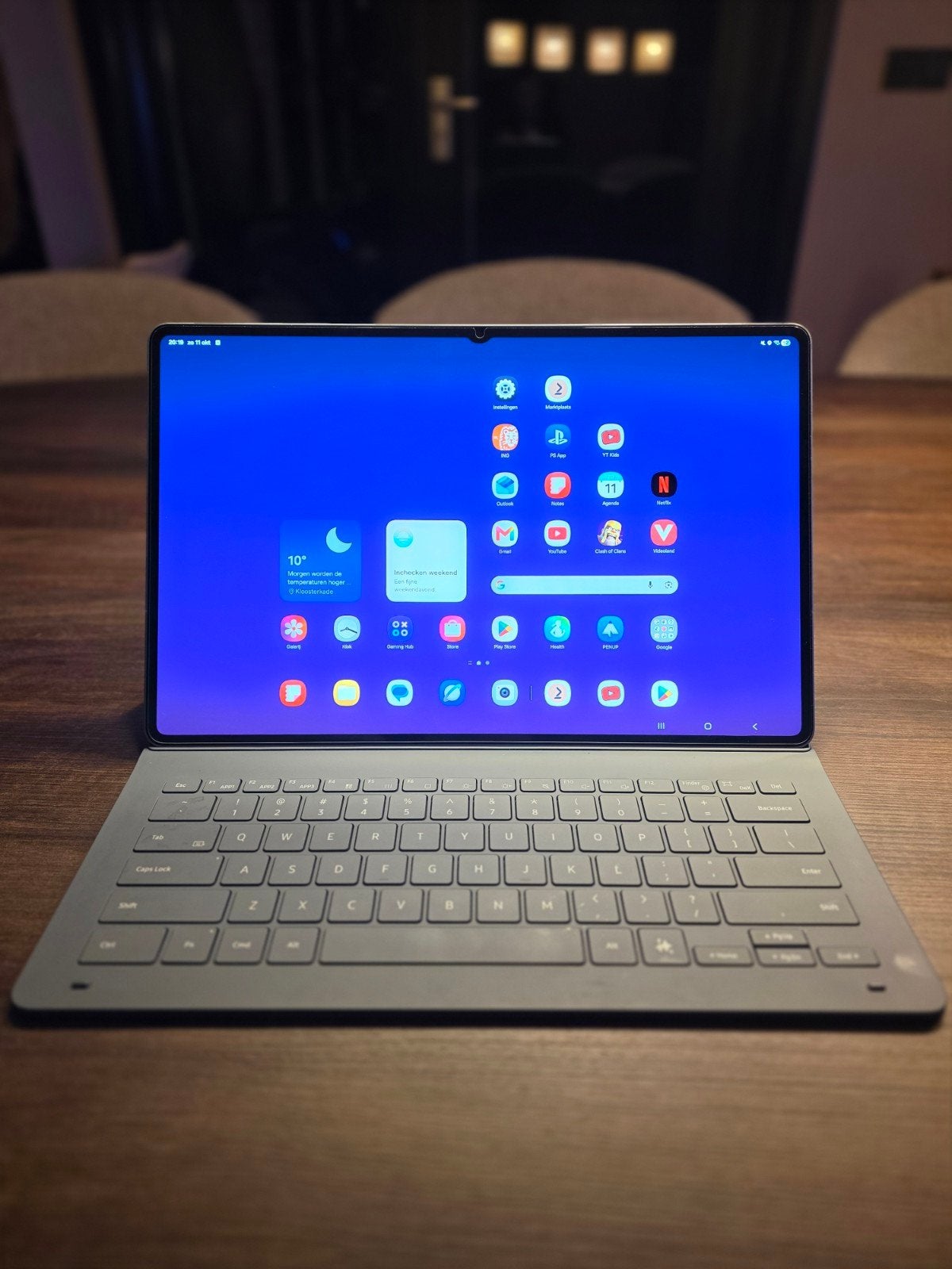 Samsung Galaxy Tab S11 Ultra met Samsung Slim Keyboard, Computers en Software, 13 inch of meer, Ophalen of Verzenden, Zo goed als nieuw