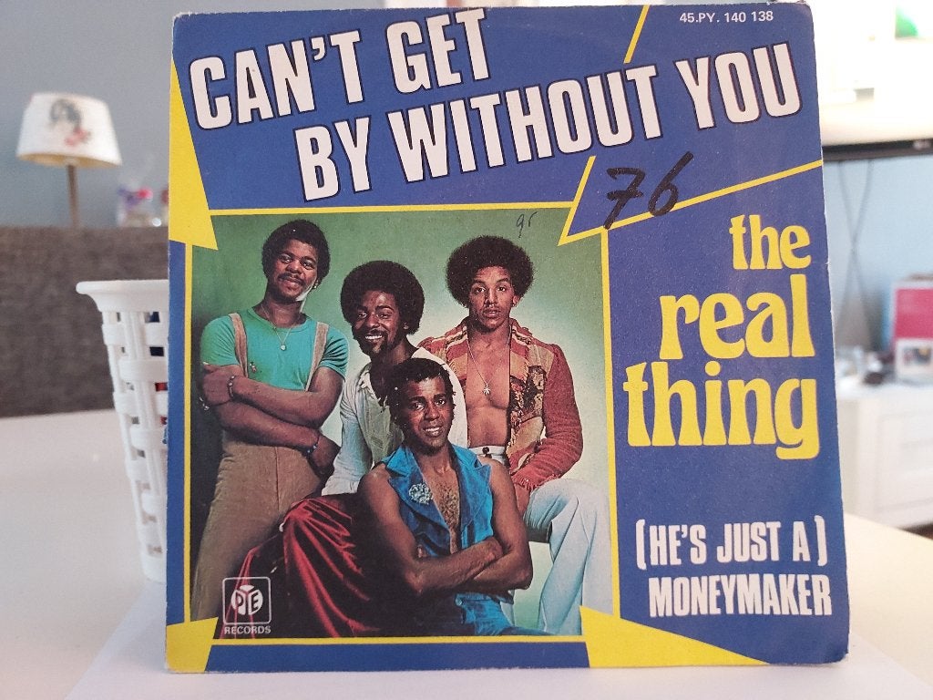 7" Single Real Thing - Can't Get By Without You / (He's Just, Cd's en Dvd's, Vinyl Singles, Gebruikt, Pop, Overige typen, 7 inch