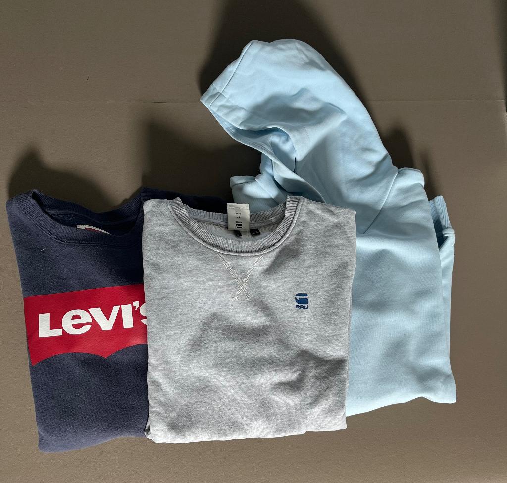 3 Sweathirts – maat 164 (14 jaar), Trui of Vest, Ophalen of Verzenden, Zo goed als nieuw, G-Star