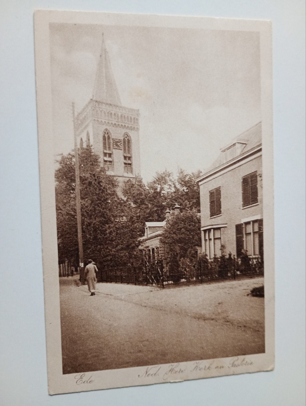 Ede NH Kerk en Pastorie 1920, Ophalen of Verzenden, Voor 1920, Gelopen, Gelderland
