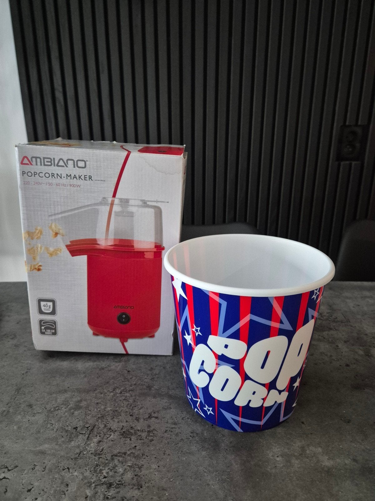 Popcorn machine + Popcorn emmer, Ophalen, Nieuw