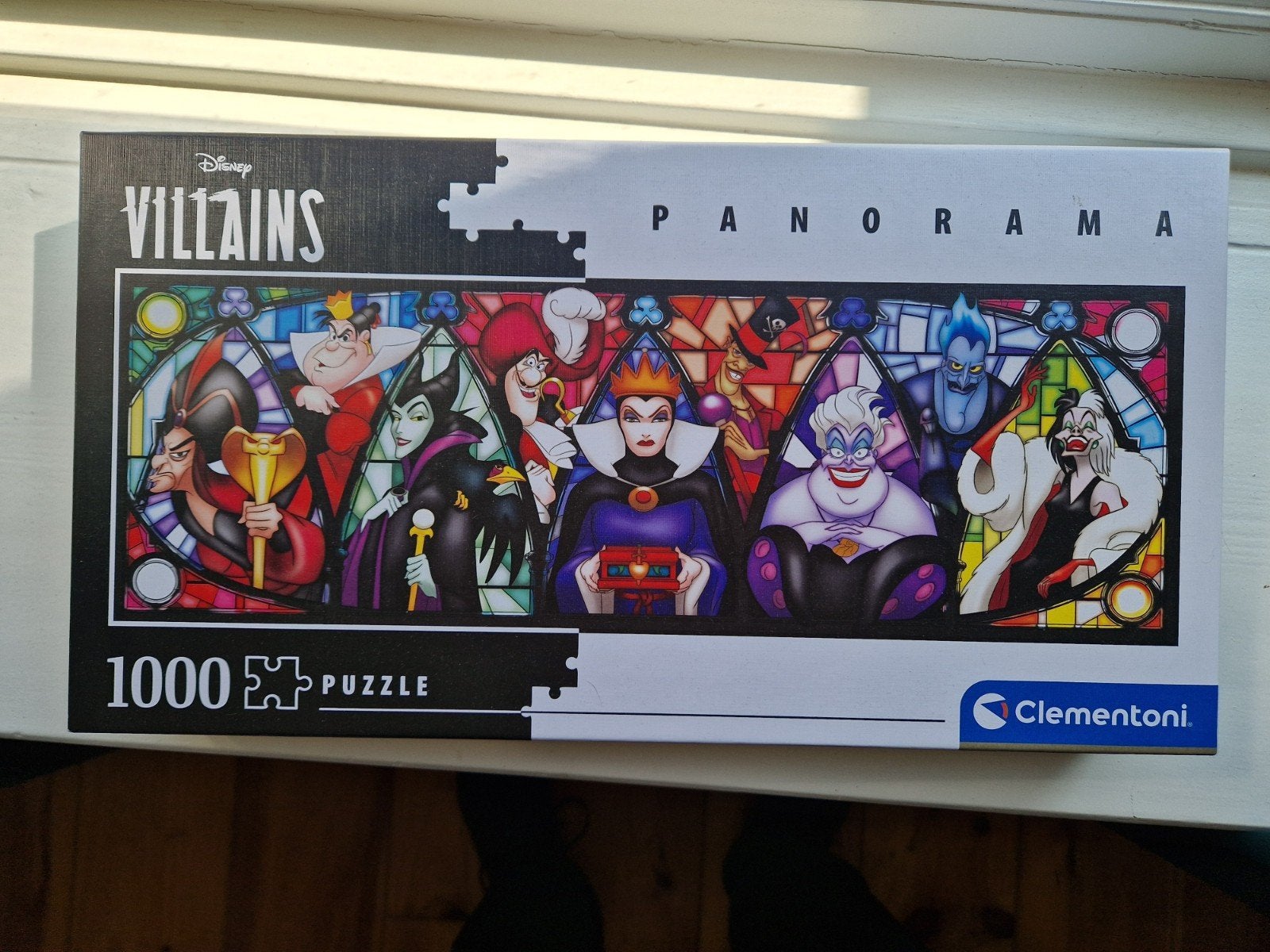 Disney Villains panorama 1000 stukjes clementoni, Ophalen, 500 t/m 1500 stukjes, Zo goed als nieuw, Legpuzzel